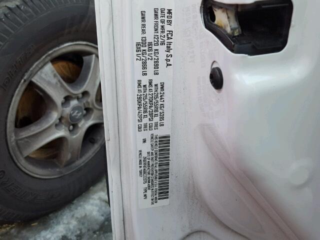 ZFBERFAT4G6C22075 - 2016 RAM PROMASTER 白色 照片 10