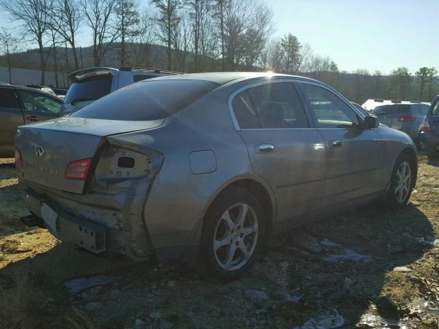 JNKCV51F04M719275 - 2004 INFINITI G35 GRAY photo 4