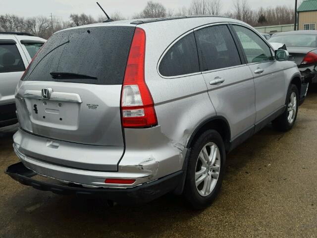 JHLRE3H71BC002369 - 2011 HONDA CR-V EXL SILVER photo 4