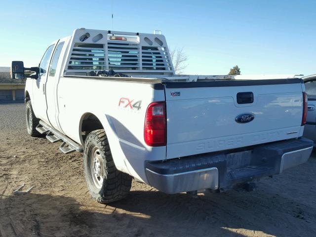 1FT7X2B68EEB86744 - 2014 FORD F250 SUPER WHITE photo 3