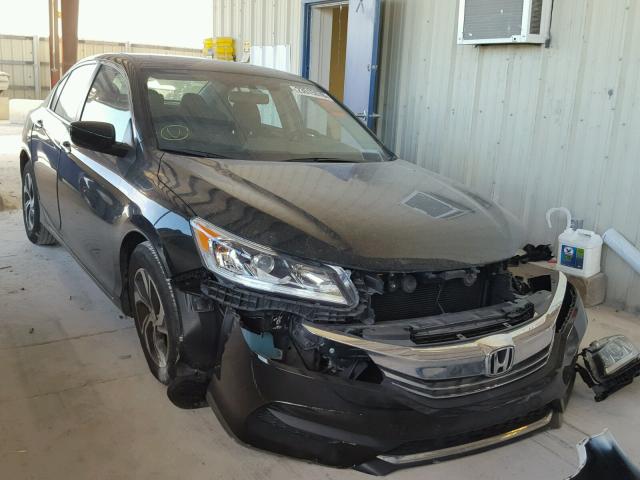 1HGCR2F39GA127206 - 2016 HONDA ACCORD LX BLACK photo 1