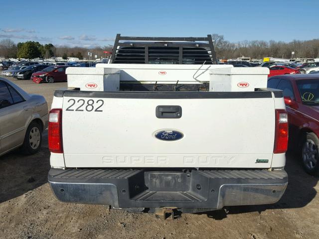 1FT7X2B67BEC24654 - 2011 FORD F250 SUPER WHITE photo 9