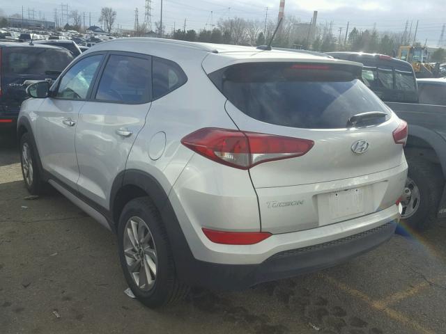 KM8J3CA43HU481439 - 2017 HYUNDAI TUCSON LIM SILVER photo 3