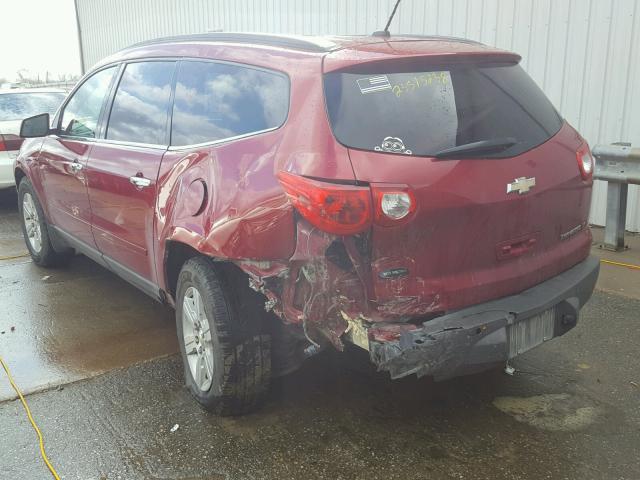 1GNKRJED9CJ420104 - 2012 CHEVROLET TRAVERSE L RED photo 3