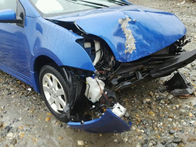 3N1AB6AP4AL633721 - 2010 NISSAN SENTRA 2.0 BLUE photo 9