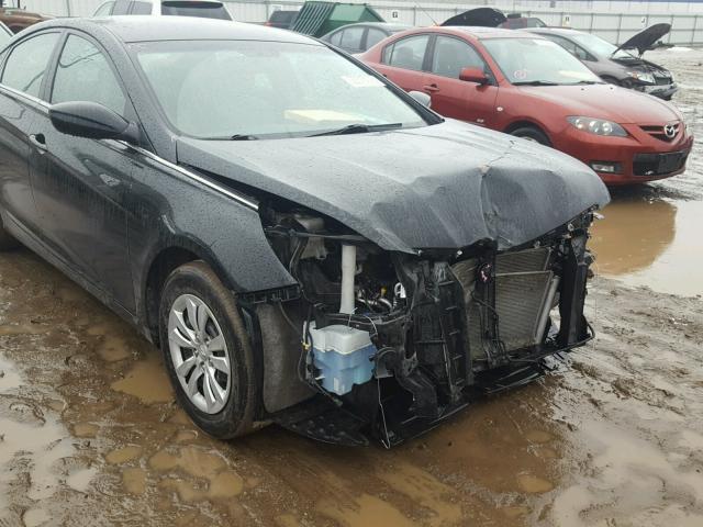 5NPEB4AC3CH380961 - 2012 HYUNDAI SONATA GLS BLACK photo 9