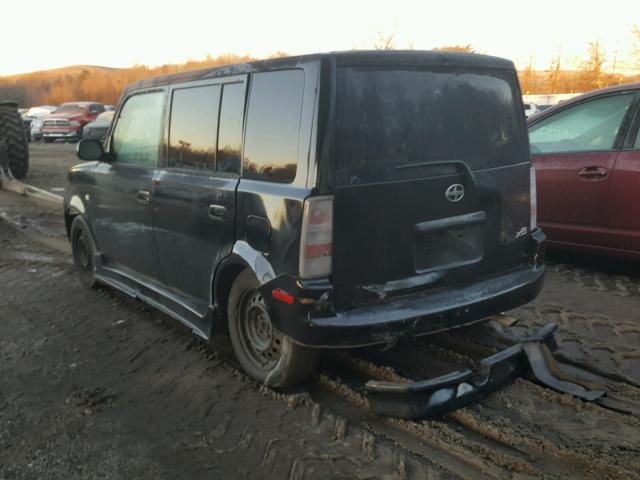 JTLKT324764104752 - 2006 TOYOTA SCION XB BLACK photo 3