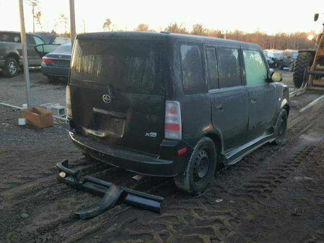 JTLKT324764104752 - 2006 TOYOTA SCION XB BLACK photo 4