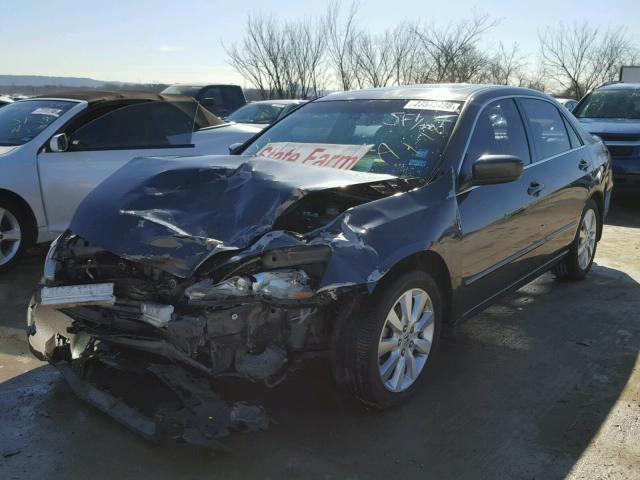 1HGCM66507A055268 - 2007 HONDA ACCORD EX GRAY photo 2