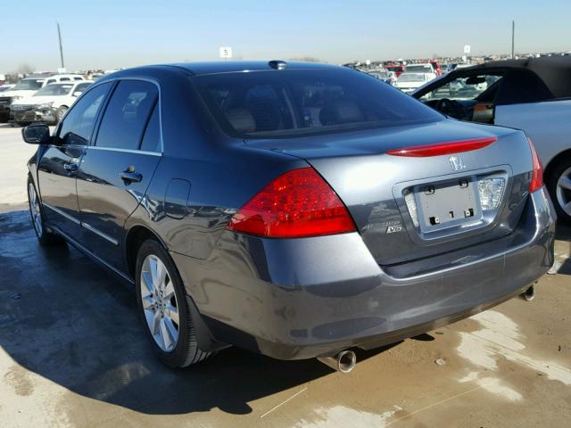 1HGCM66507A055268 - 2007 HONDA ACCORD EX GRAY photo 3