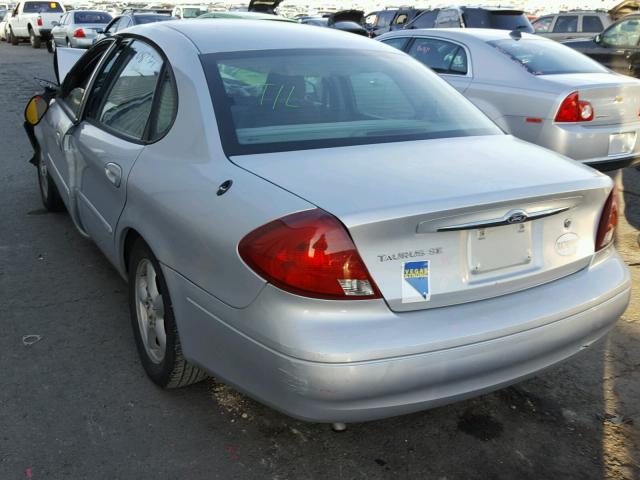 1FAHP53U82G159410 - 2002 FORD TAURUS SE SILVER photo 3