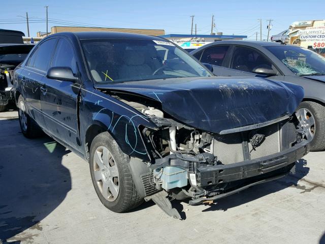 5NPET46C78H358023 - 2008 HYUNDAI SONATA GLS BLACK photo 1