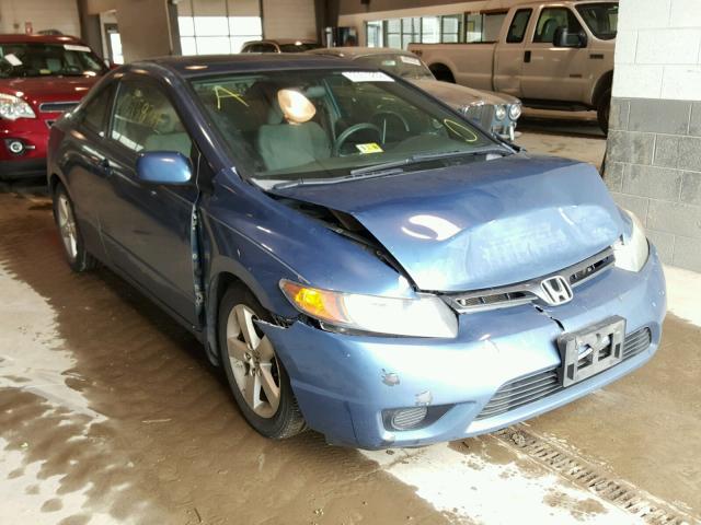 2HGFG12847H562375 - 2007 HONDA CIVIC EX BLUE photo 1