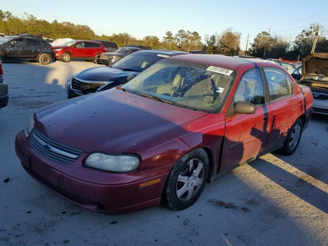 1G1ND52F54M629849 - 2004 CHEVROLET CLASSIC MAROON photo 2