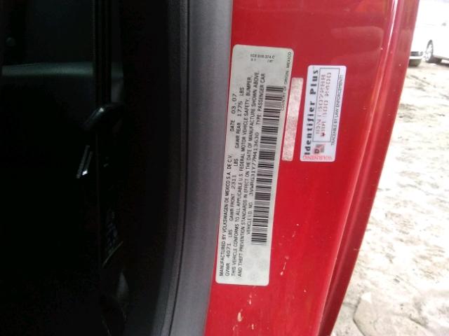 3VWRG31Y77M413630 - 2007 VOLKSWAGEN NEW BEETLE 红色 照片 10