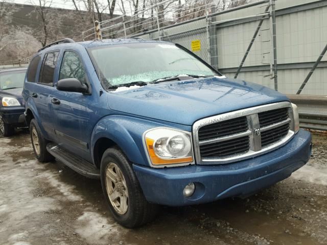 1D4HB48N06F182974 - 2006 DODGE DURANGO SL BLUE photo 1