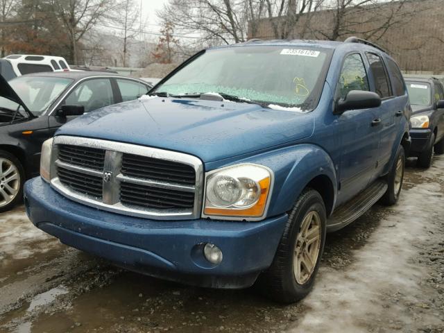 1D4HB48N06F182974 - 2006 DODGE DURANGO SL BLUE photo 2