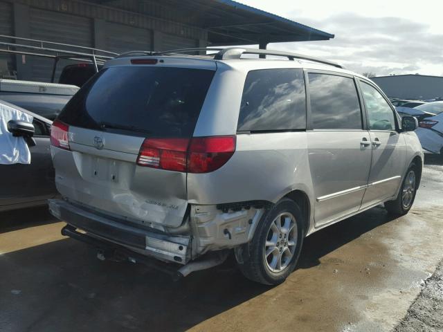 5TDZA22C85S368440 - 2005 TOYOTA SIENNA XLE GRAY photo 4