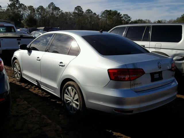 3VWD17AJ9FM242612 - 2015 VOLKSWAGEN JETTA SE SILVER photo 3