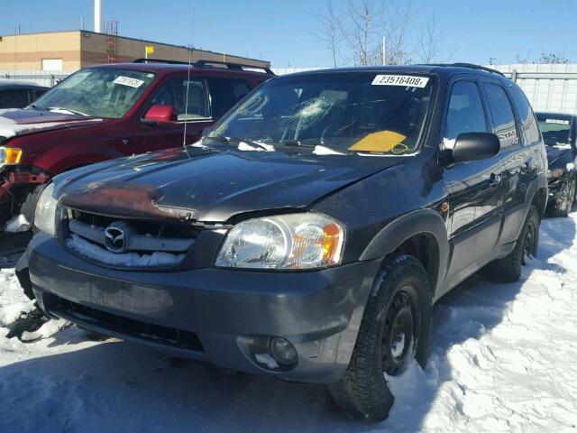 4F2YZ02Z55KM02743 - 2005 MAZDA TRIBUTE I GRAY photo 2