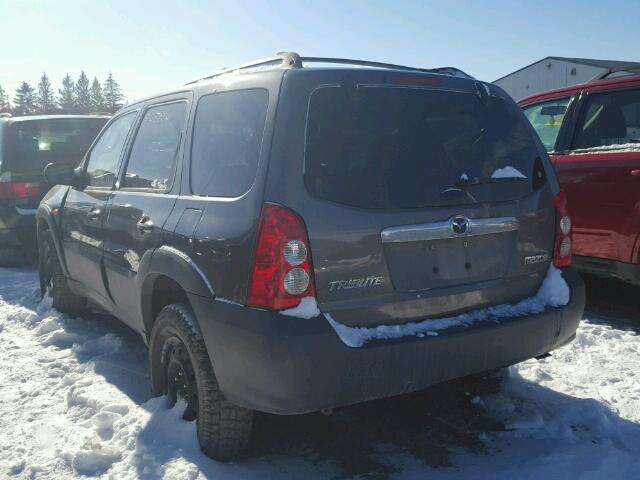 4F2YZ02Z55KM02743 - 2005 MAZDA TRIBUTE I GRAY photo 3