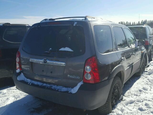 4F2YZ02Z55KM02743 - 2005 MAZDA TRIBUTE I GRAY photo 4