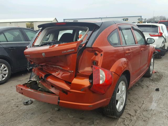 1B3HB48A99D136815 - 2009 DODGE CALIBER SX ORANGE photo 4