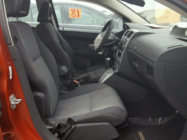 1B3HB48A99D136815 - 2009 DODGE CALIBER SX ORANGE photo 5