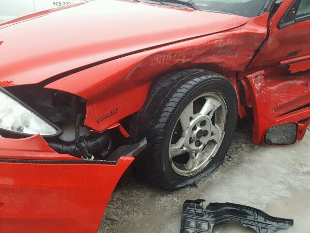 1G2NW52E82C151376 - 2002 PONTIAC GRAND AM G RED photo 9