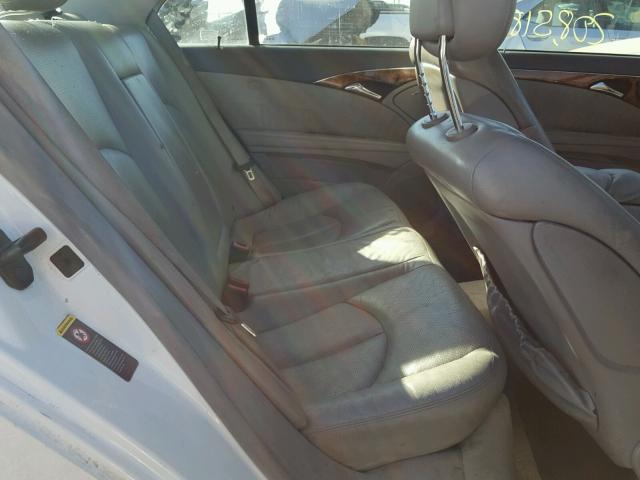 WDBUF65J64A543999 - 2004 MERCEDES-BENZ E 320 WHITE photo 6