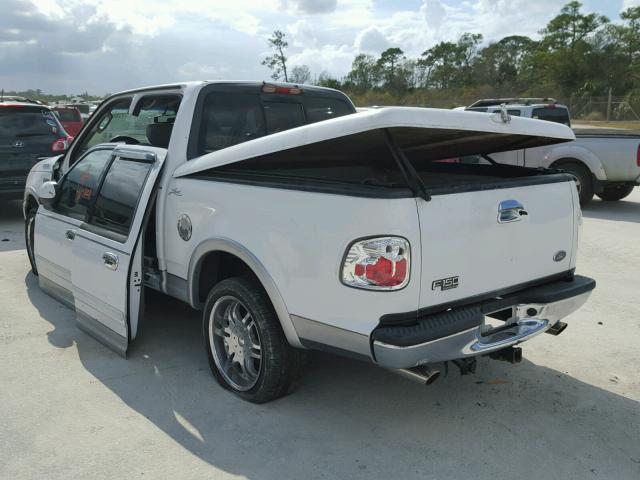 1FTRW07L12KD47429 - 2002 FORD F150 SUPER WHITE photo 3