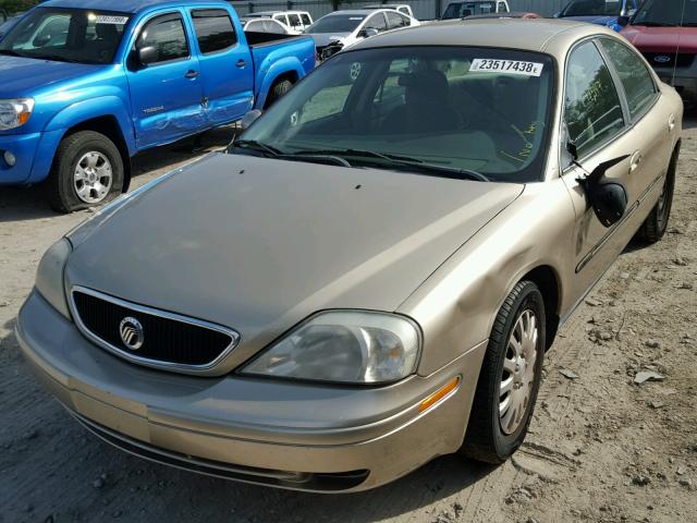 1MEFM50U3YA619260 - 2000 MERCURY SABLE GS GOLD photo 2