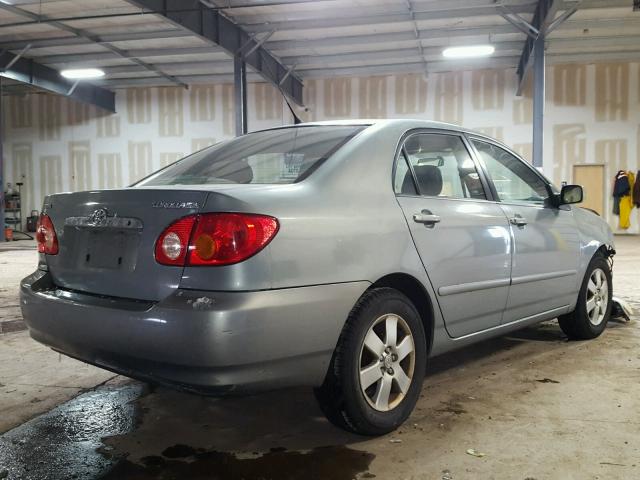 2T1BR32E93C100391 - 2003 TOYOTA COROLLA CE GRAY photo 4