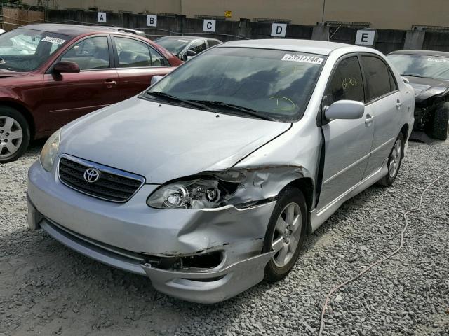 1NXBR32E58Z968569 - 2008 TOYOTA COROLLA CE SILVER photo 2