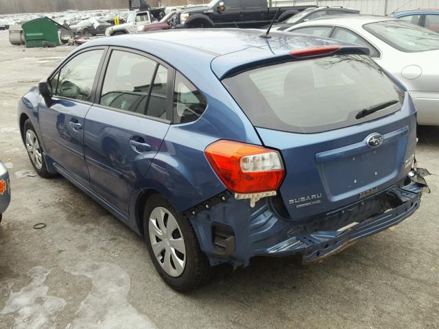 JF1GPAA60E8224810 - 2014 SUBARU IMPREZA BA BLUE photo 3