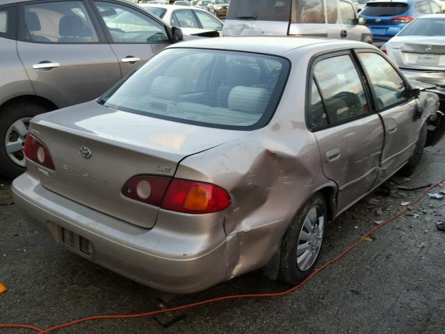 2T1BR12E31C420999 - 2001 TOYOTA COROLLA CE BEIGE photo 4