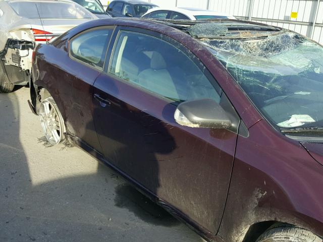 JTKDE177870168130 - 2007 TOYOTA SCION TC 勃艮第红 照片 9
