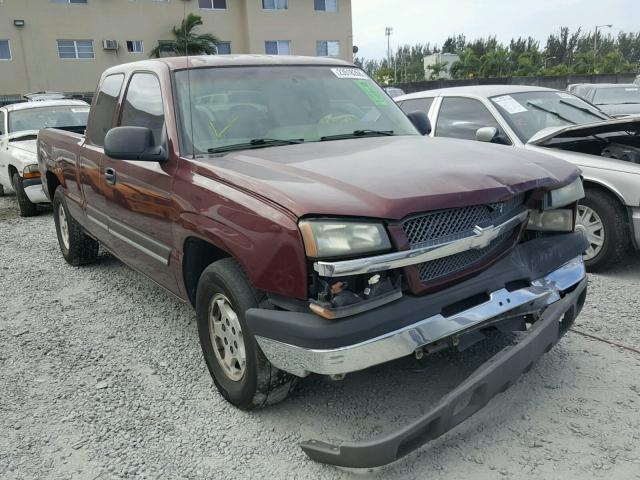 2GCEC19VX31113691 - 2003 CHEVROLET SILVERADO MAROON photo 1