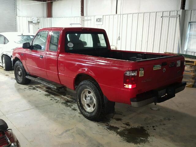 1FTYR15EX5PA12304 - 2005 FORD RANGER SUP RED photo 3