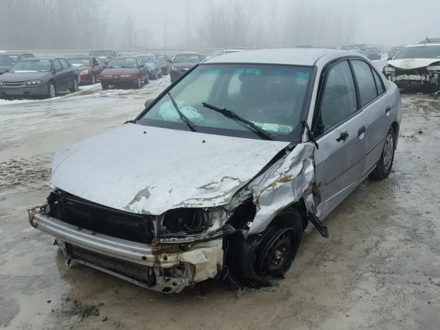 2HGES16315H598207 - 2005 HONDA CIVIC DX V SILVER photo 2