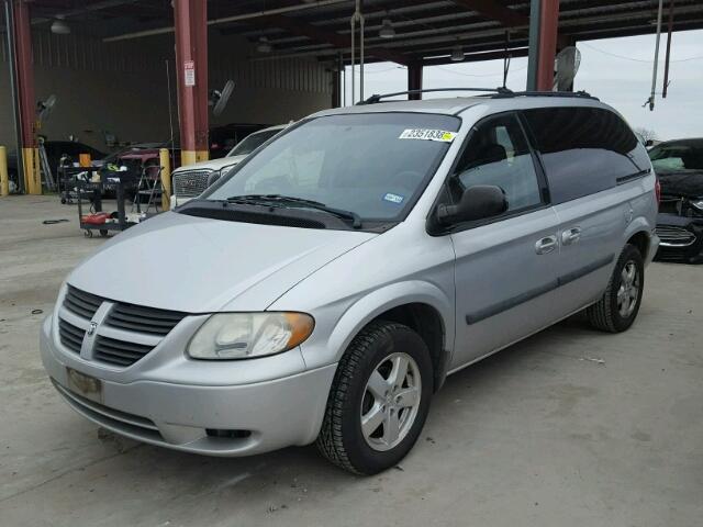 1D4GP45R55B140603 - 2005 DODGE CARAVAN SX SILVER photo 2