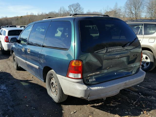 2FMZA51401BA65199 - 2001 FORD WINDSTAR L GREEN photo 3