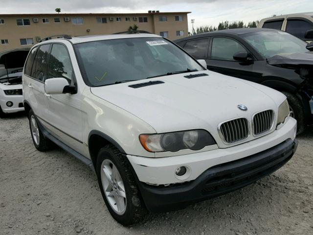 5UXFB33553LH41391 - 2003 BMW X5 4.4I WHITE photo 1