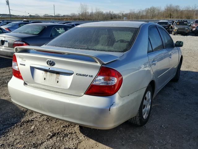 4T1BE32K04U315160 - 2004 TOYOTA CAMRY LE GRAY photo 4