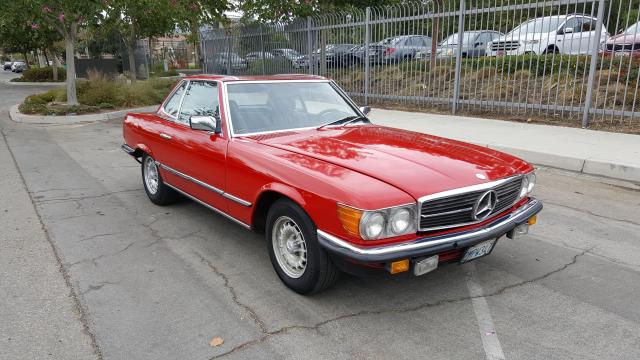 WDB1070421A003386 - 1984 MERCEDES-BENZ 280SL RED photo 1