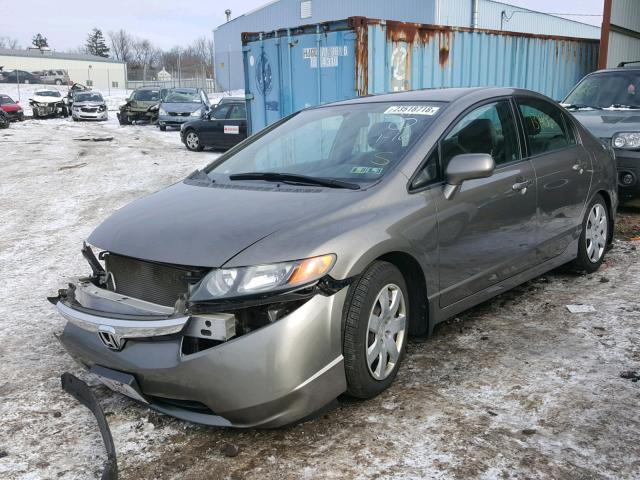 2HGFA16548H352068 - 2008 HONDA CIVIC LX GRAY photo 2