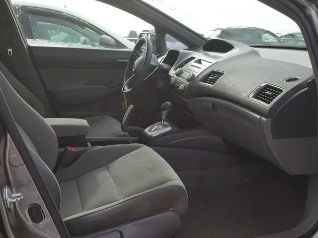 2HGFA16548H352068 - 2008 HONDA CIVIC LX GRAY photo 5