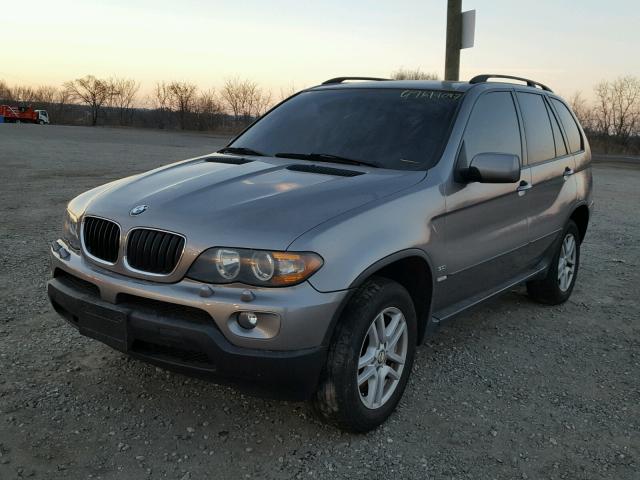 5UXFA13506LY46395 - 2006 BMW X5 3.0I GRAY photo 2