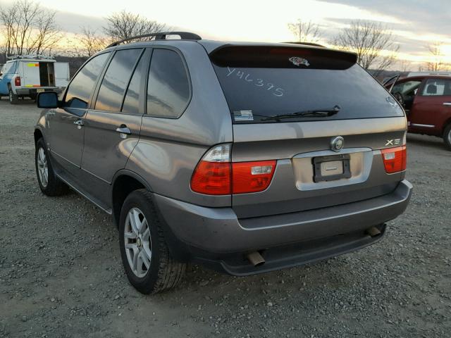 5UXFA13506LY46395 - 2006 BMW X5 3.0I GRAY photo 3