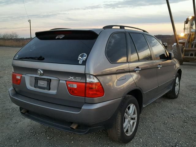 5UXFA13506LY46395 - 2006 BMW X5 3.0I GRAY photo 4